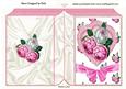Heart with Pearls Roses and Bow Folded Book