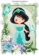 Pretty Princess with Butterflies and Flowers A4