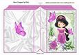 Pretty Princess in Pink with Butterflies & Flowers Book