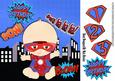 Baby Boy Dressed as Iron Man Super Hero 8x8