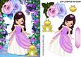 Princess with Fantasy Flowers and Frog