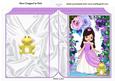 Princess with Fantasy Flowers and Frog Folded Book