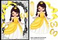Princess Summer in Her Golden Dress with Butterflies