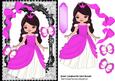 Princess Summer in Her Pink Dress with Butterflies