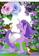 Little Purple Unicorn with Little Birds A4