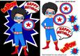 Super Hero to the Rescue with His Shield