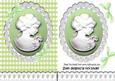 Green Cameo and White Lace with Bows