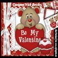 Be My Valentine, My Little Cupcake Cute Teddy 8x8 Mini Kit