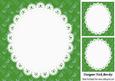 Lovely Green "love" Backing and Lace 8x8 Insert