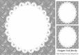 Lovely Silver "love" Backing and Lace 8x8 Insert