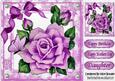 Pretty Pink Painted Roses, Butterflies 8x8