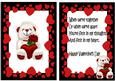 Love White Bear with Hearts and Rose A5 Insert