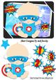 Super Baby with His Shield and Blue Mask!
