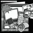 Silver Glitter Mp3 Player, Laptop, Mobile 8x8 Mini Kit