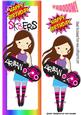 Urban Sk8ter Girl, with Her Skateboard Tall Dl