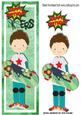Urban Sk8ter Boy, with His Skateboard Tall Dl