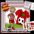 I Love Football! Boy in Red 8x8 Mini Kit