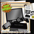 Games Machine, with Tv and Gadgets (gold Stripe 8x8 Mini Kit