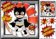 Batman Running to Save the City, Wham! Pow! 8x8