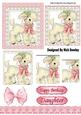Cute Little Lamb with Organza Bows Pyramids