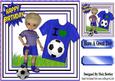 I Love Football! Boy in Blue 8x8