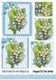 Pretty Vintage Lily of the Valley with Bow Pyramids