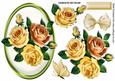 Pretty Shades of Peach and Cream Roses with Bow