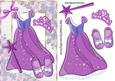Pretty Purple Sparkle Princess Dress with Tiara