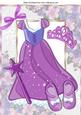 Pretty Purple Sparkle Princess Dress with Tiara A4
