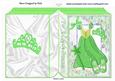 A Fairytale Book of a Green Sparkle Dress Folded Book