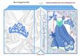 Pretty Blue Sparkle Princess Dress with Tiara Folded Book
