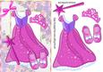Pretty Pink Sparkle Princess Dress with Tiara