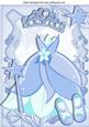 Pretty Blue Princess Dress with Tiara and Shoes A4