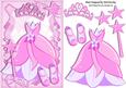 Pretty Pink Princess Dress with Tiara and Shoes