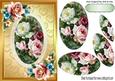 Pretty Vintage and Summer Roses Oval Pyramids on Lace
