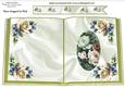 Pretty Vintage Summer Cream Roses Open Book A4