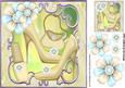 Pretty Cream Shoes with Pretty Posies and Accessories