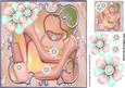 Pretty Peach Shoes with Pretty Posies and Accessories