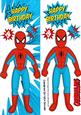 Super Hero, Spiderman, Zap, Whap (turq) Tall Dl