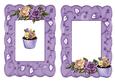 Pretty Lilac and Cream Roses with Cupcake A5 Insert