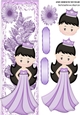 Pretty  princess  Lavender with flowers tall DL