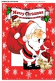 Jolly Santa with his sack of pressies and robins, A4
