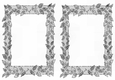 Lovely Card fronts /toppers in silver leaf design