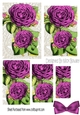 Pretty pink roses on vintage lace pyramids