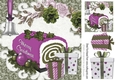 Festive time! christmas cake and presents in pink 8x8