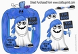 Yo! Boo, Halloween Rapper Ghost in pumkin blue frame A5