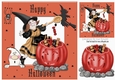 The Witching Hour For Halloween in brown with ghost and spider
