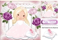Pretty little princess with her shoe, and roses 8x8