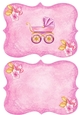 painted baby girls pram insert