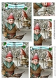 The bird feeder gnome in the snow! pyramids